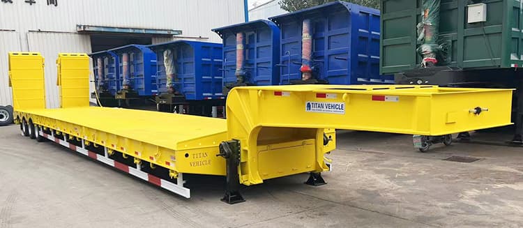 3 Axle Hydraulic Low Bed Trailer Price Manufacturer Near Me in Kenya